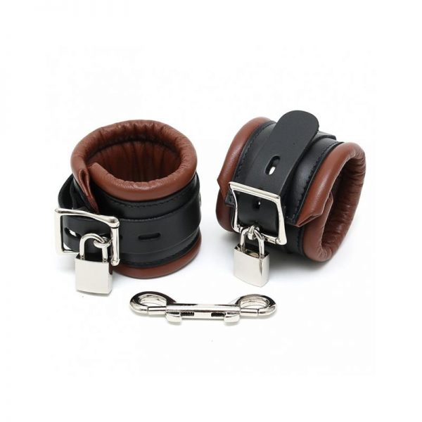 Esposas para Pies Cuero Negro y Marrón 7cm Candados barato