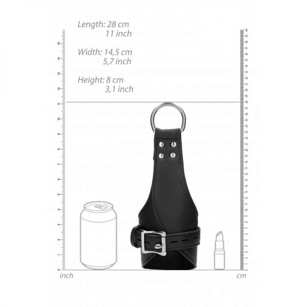 Esposas para Suspension para Muñecas Cuero Negro diseñado por la marca OUCH!