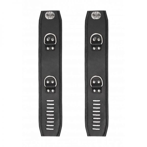 Esposas para Tobillos Cuero Negro fabricado por OUCH!