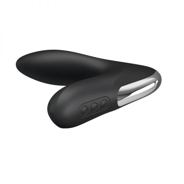 comprar Estimlador Anal Inflable Leonard Silicona USB Negro barato y de calidad