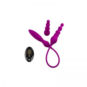 Estimulador 2x + Control LRS Silicona 58.5 x 2.7 cm diseñado por la marca ADRIEN LASTIC