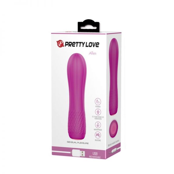 Estimulador Allen Silicona 11.6 x 3.1 cm de la marca PRETTYLOVE