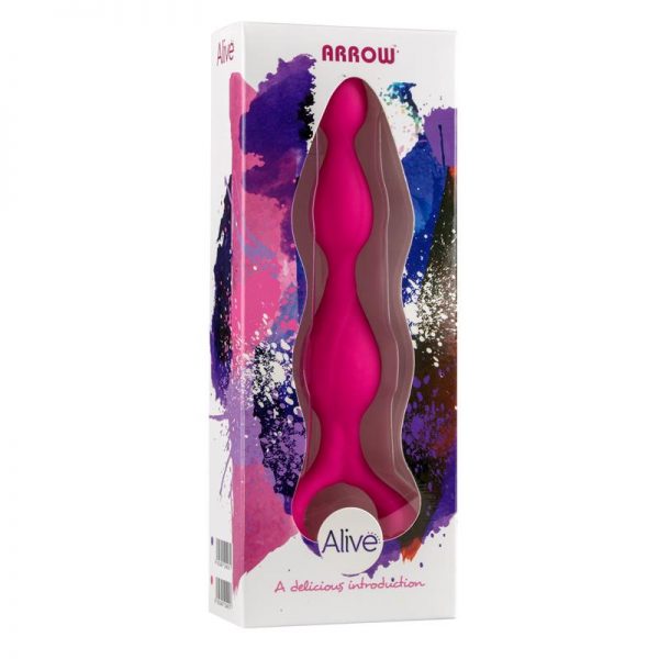 Estimulador Anal Arrow Rosa Silicona  17 cm fabricado por ALIVE