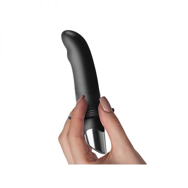 Estimulador Anal Falex Negro y Plata fabricado por ROCKSOFF