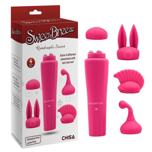 Estimulador con 4 Cabezales Sweet diseñado por la marca CHISA