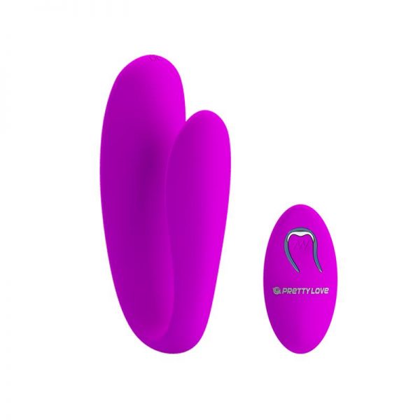 Estimulador de Parejas Control Remoto Rosa diseñado por la marca PRETTYLOVE