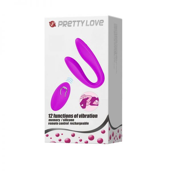 Estimulador de Parejas Control Remoto Rosa de la marca PRETTYLOVE