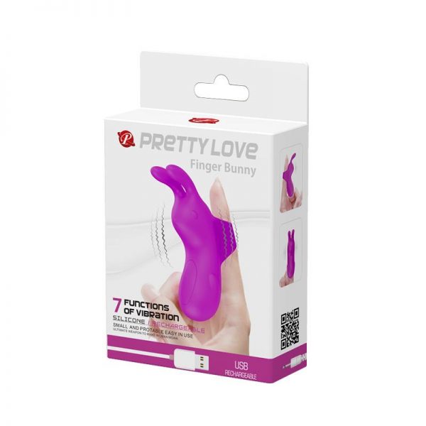 Estimulador Finger Bunny USB Silicona en www.tiendaeroticaweb.es
