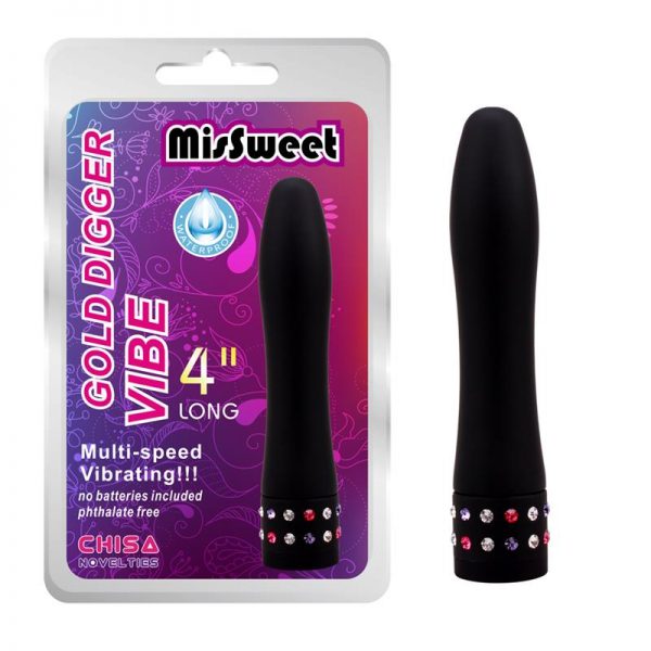 Estimulador Gold Digger 4 Negro diseñado por la marca CHISA