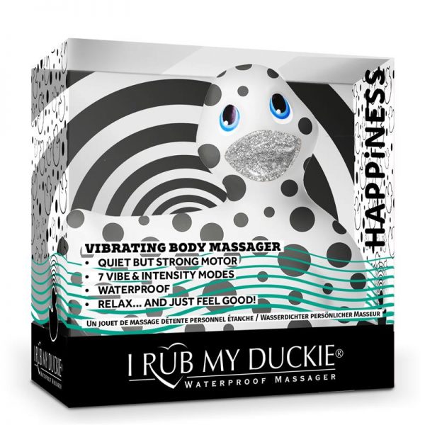 Estimulador I Rub My Duckie 2.0 Happiness Blanco y Negro de la tienda erótica web www.tiendaeroticaweb.es