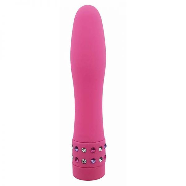 Estimulador Jewel Silicona Rosa 10.5 x 2.6 cm diseñado por la marca OHH TOYS