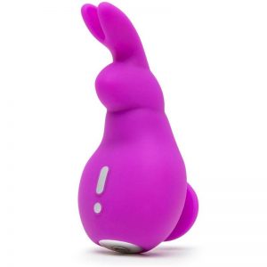 Estimulador Mini Ears Recargable USB Purpura diseñado por la marca HAPPY RABBIT