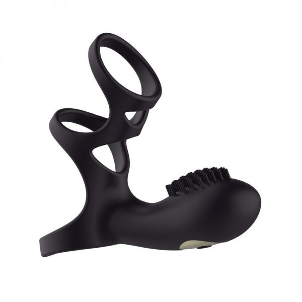 Estimulador Parejas Kayla Silicona Medica Negro 9.9 x 3.6 cm de calidad