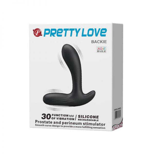 Estimulador Próstatico Backie Negro de la marca PRETTYLOVE