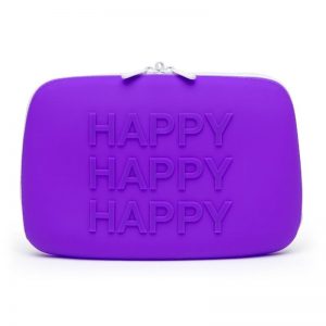 Estuche con Cremallera HAPPY Grande Purpura diseñado por la marca HAPPY RABBIT