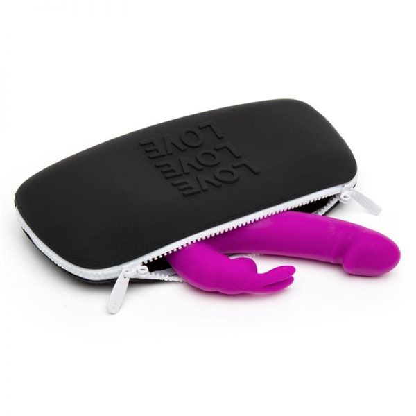 venta de Estuche con Cremallera LOVE Medio Negro en tienda erótica online