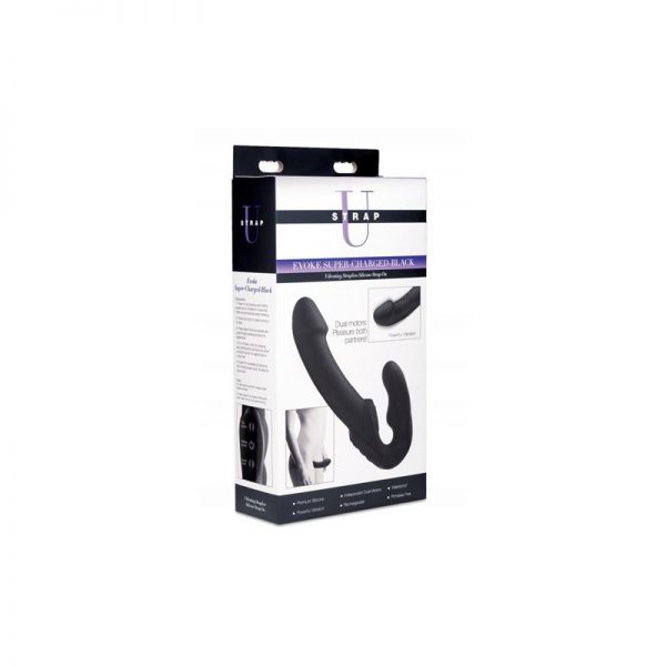 Evoke Vibrador Doble Negro marca STRAP U