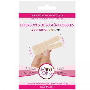 Extensor de Sujetador 4 Colores 2 Ganchos diseñado por la marca BYE BRA