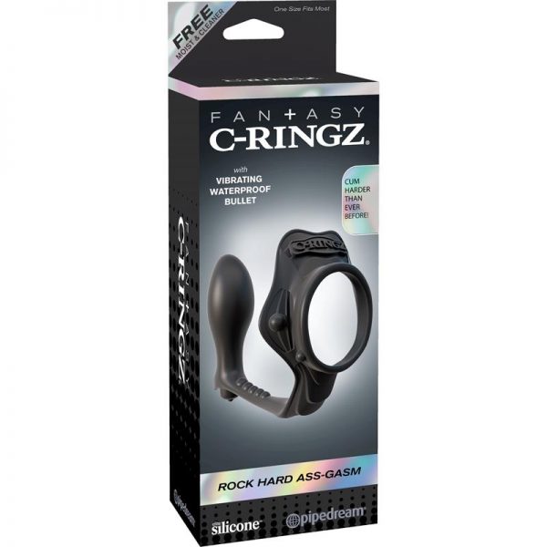 Fantasy C-Ringz Anillo con Plug Anal Pesado Color Negro barato