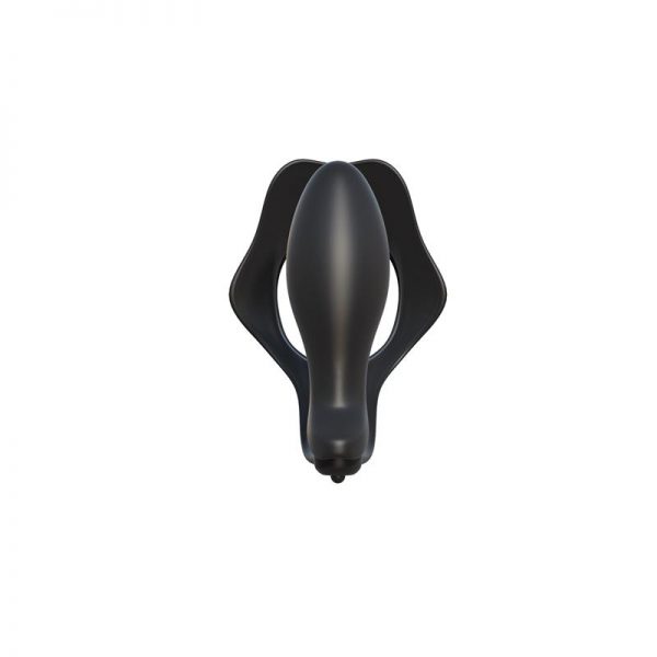 Fantasy C-Ringz Anillo con Plug Anal Pesado Color Negro diseñado por FANTASY C-RINGZ