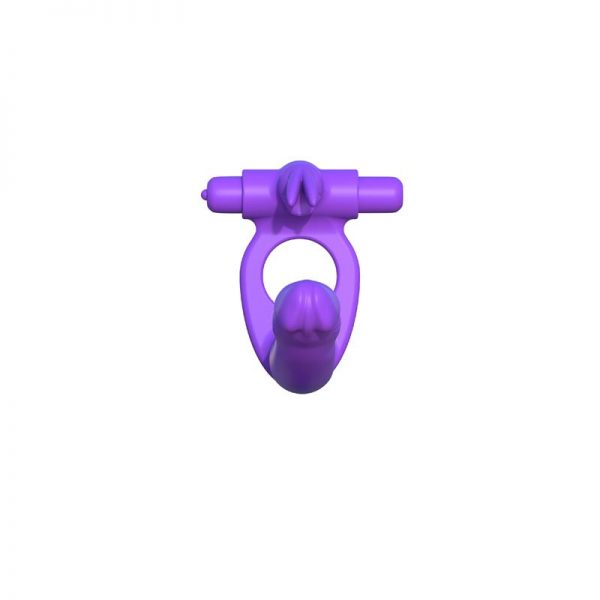 Fantasy C-Ringz Anillo de Silicona de Doble Penetración Rabbit Púrpura en www.tiendaeroticaweb.es