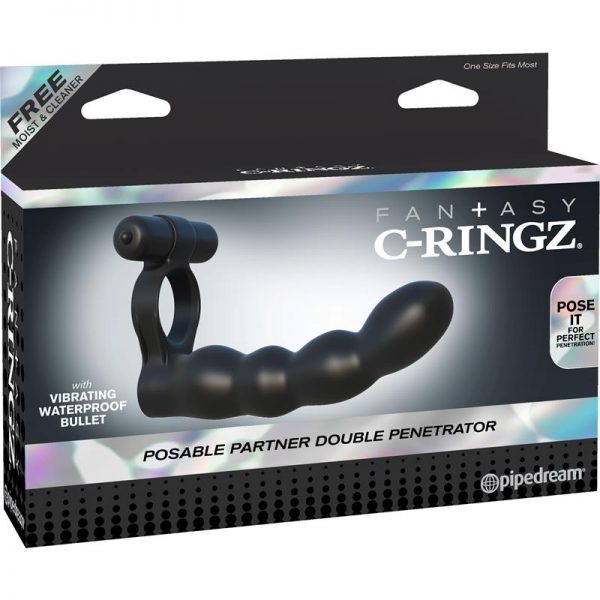 Fantasy C-Ringz Anillo Doble Penetrador Flexible Negro barato
