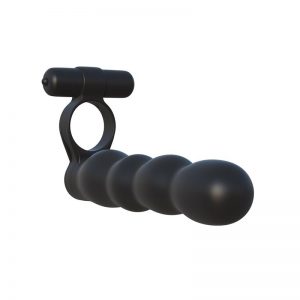 Fantasy C-Ringz Anillo Doble Penetrador Flexible Negro marca FANTASY C-RINGZ