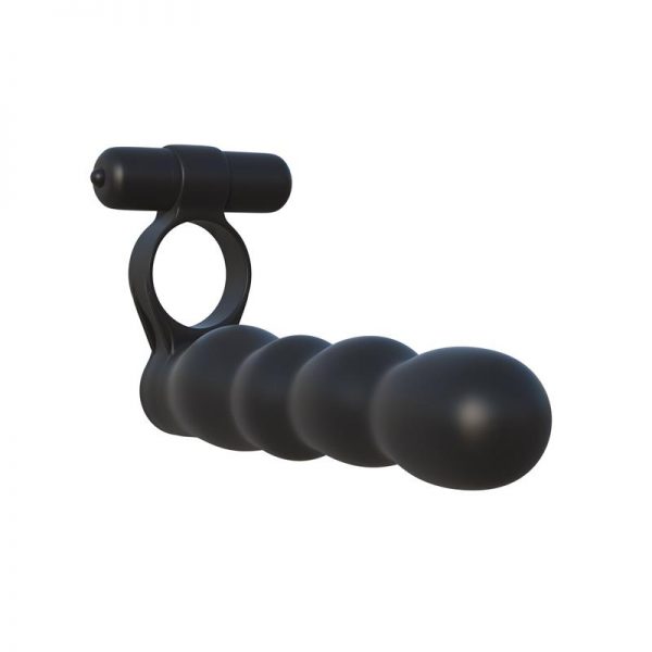 Fantasy C-Ringz Anillo Doble Penetrador Flexible Negro marca FANTASY C-RINGZ