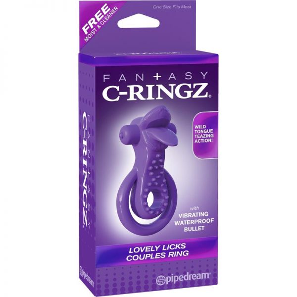 Fantasy C-Ringz Anillo para Parejas Lovely Licks Púrpura barato