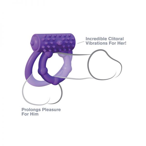 Fantasy C-Ringz Anillo Vibrador Prolongador del Rendimiento Púrpura fabricante FANTASY C-RINGZ
