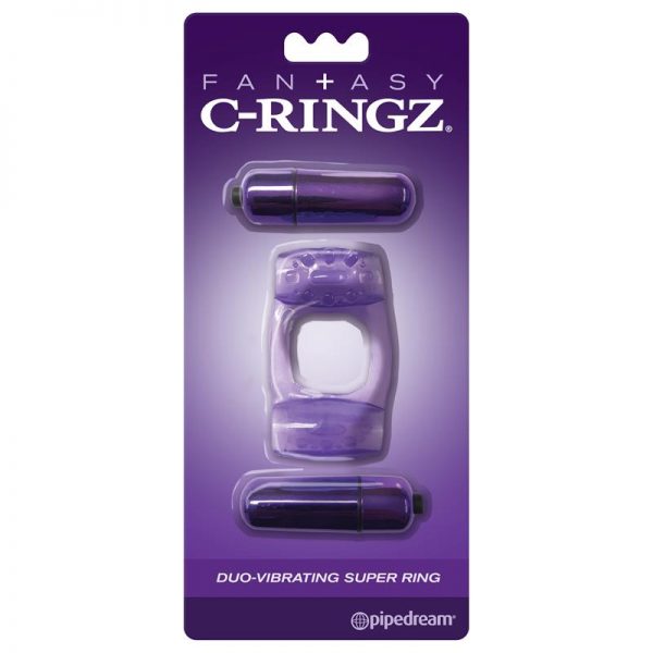 Fantasy C-Ringz Super Anillo Doble Vibración Púrpura marca FANTASY C-RINGZ