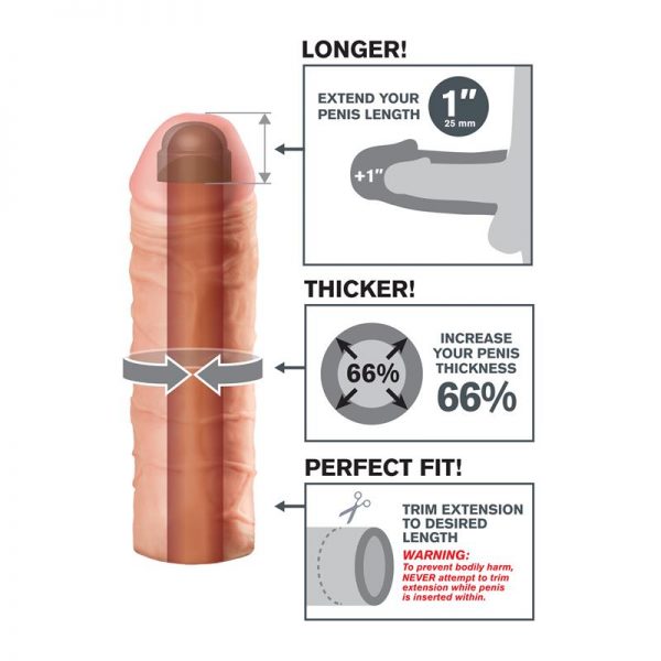 54 cm Extensión de Pene - Color Natural marca FANTASY X-TENSIONS