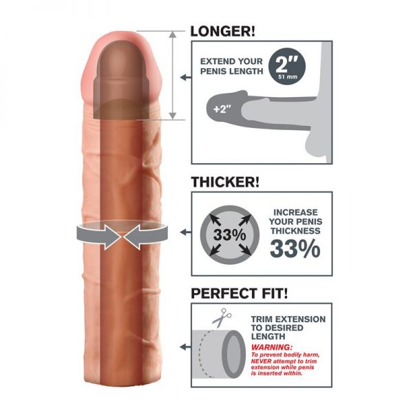 1 cm Extensión de Pene - Color Natural marca FANTASY X-TENSIONS