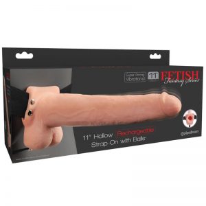 Fetish Fantasy 11 Hollow Rechargeable Strap-On wi de la marca FETISH FANTASY SERIES