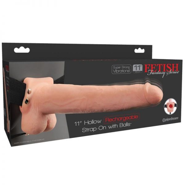 Fetish Fantasy 11 Hollow Rechargeable Strap-On wi de la marca FETISH FANTASY SERIES
