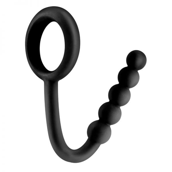 Fetish Fantasy Elite Perlas Anales con Anillo Testicular Negro marca FETISH FANTASY ELITE