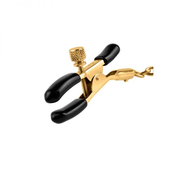 Fetish Fantasy Gold Pinzas para Pezones con Cadena Dorado marca FETISH FANTASY GOLD