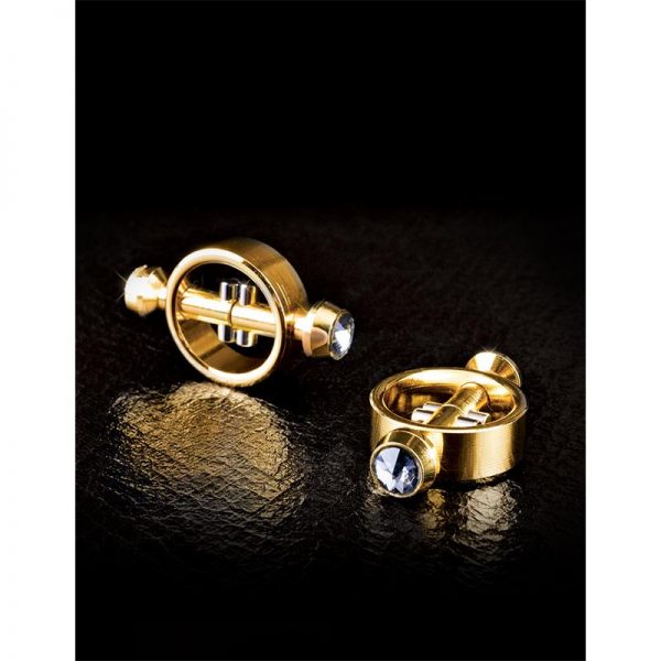 Fetish Fantasy Gold Pinzas para Pezones Magnéticas Doradas de calidad