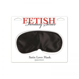 Fetish Fantasy Series Antifaz de Satén Love - Color Negro marca FETISH FANTASY SERIES