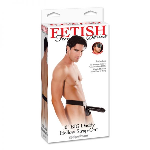Fetish Fantasy Series  Big Daddy Hollow con Correa 25 cm - Color Negro fabricante FETISH FANTASY SERIES