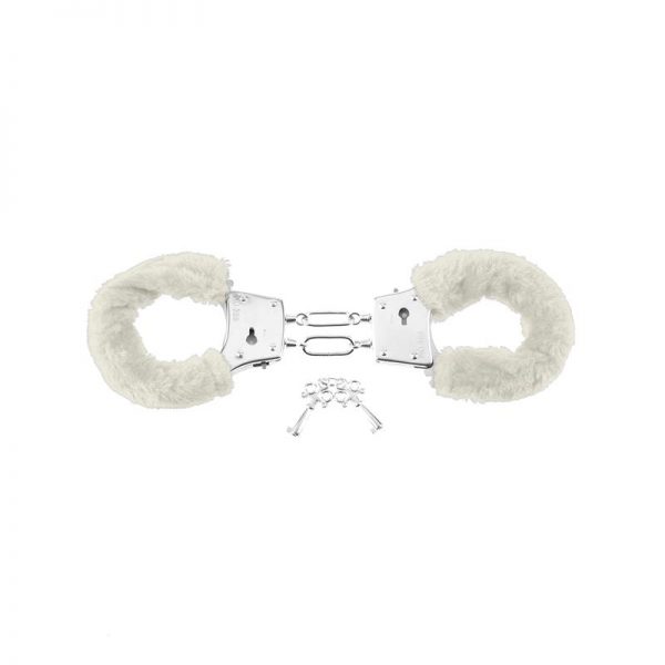 Fetish Fantasy Series Esposas de Peluche para Principiantes Color Blanco fabricante FETISH FANTASY SERIES