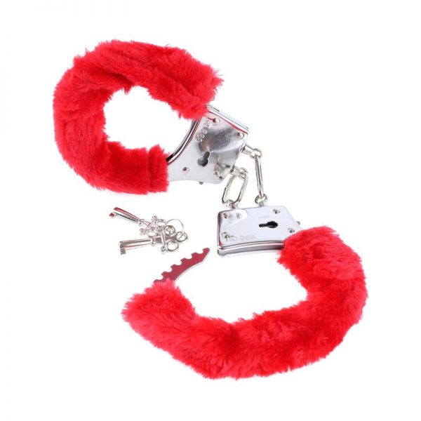 Fetish Fantasy Series Esposas de Peluche para Principiantes Color Rojo marca FETISH FANTASY SERIES