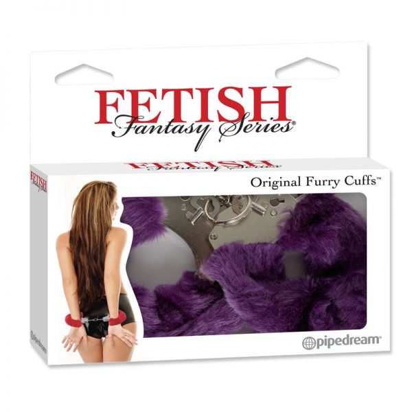Fetish Fantasy Series Esposas de Peluches Originales Color Púrpura de calidad