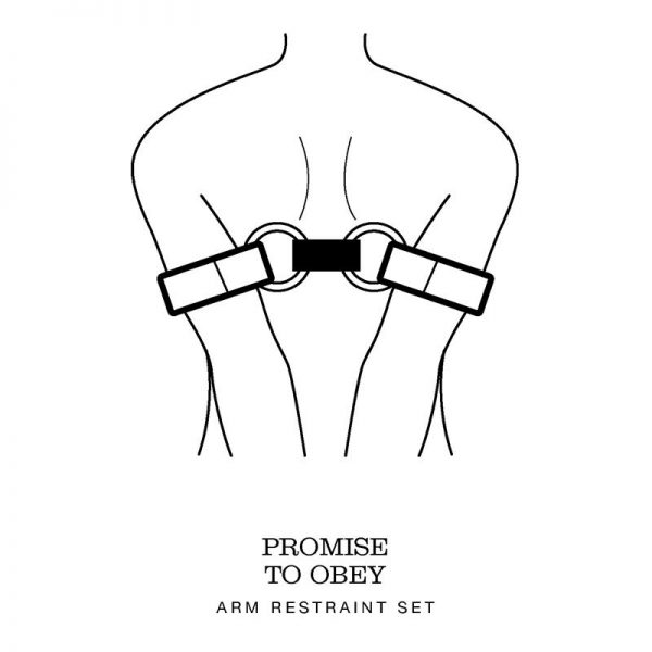 Fifty Shades of Grey Promise Set de Esposas de Brazos y Antifaz en www.tiendaeroticaweb.es