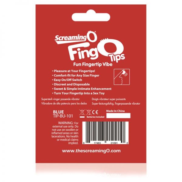 Fingo Tips  Azul en www.tiendaeroticaweb.es