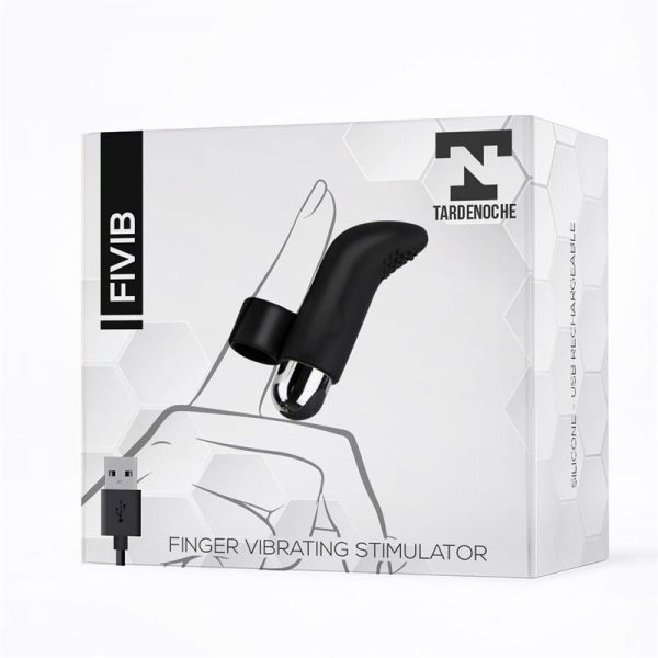 Fivib Estimulador de Dedo USB Silicona Negro de precio barato