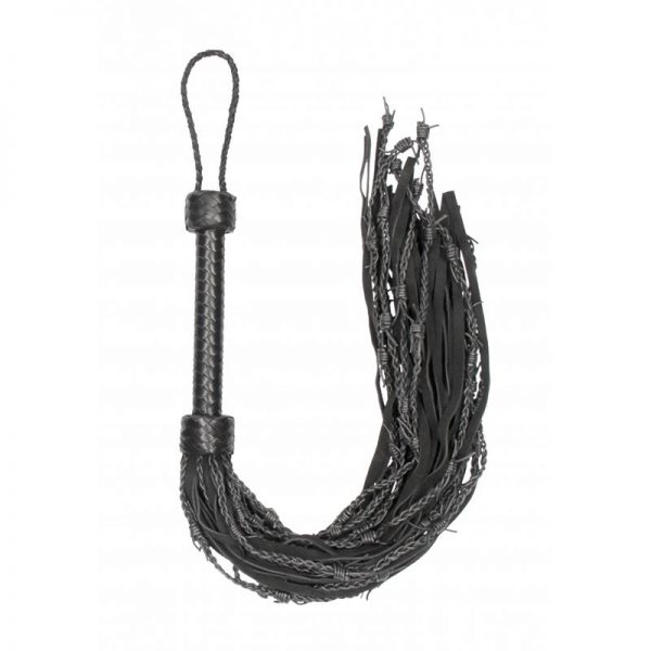 Flogger con Pseudo Alambres de Púas Negro de la marca OUCH!
