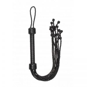Flogger Trenzado Cuero Negro de la marca OUCH!