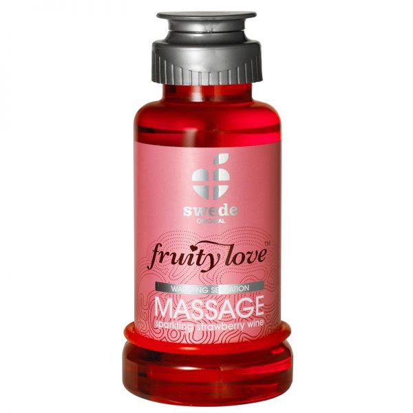 Fruity Love Aceite de Masaje Aroma Fresas con Champan 100 ml diseñado por la marca SWEDE