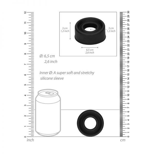 Funda de Silicona para Bomba Mediano Negro de calidad y barato